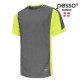 Marškinėliai Pesso BREEZE pilki/geltoni Marškinėliai Pesso BREEZE pilki/geltoni