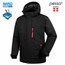 Pašiltinta striukė Pesso Helsinki, juoda Pašiltinta striukė Pesso Helsinki, juoda