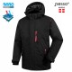 Pašiltinta striukė Pesso Helsinki, juoda Pašiltinta striukė Pesso Helsinki, juoda
