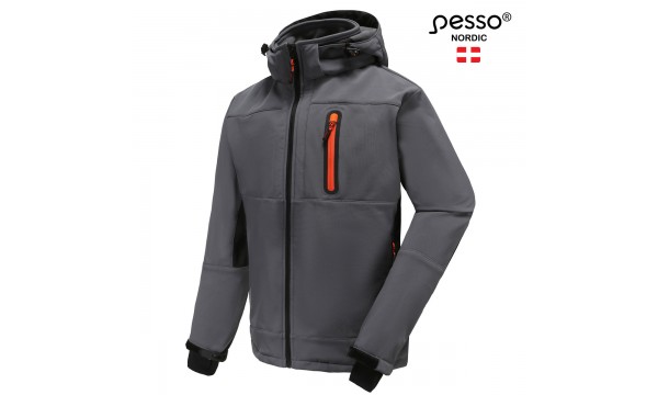 Šilta Softshell  striukė Pesso Orion Ripstop(pilka)