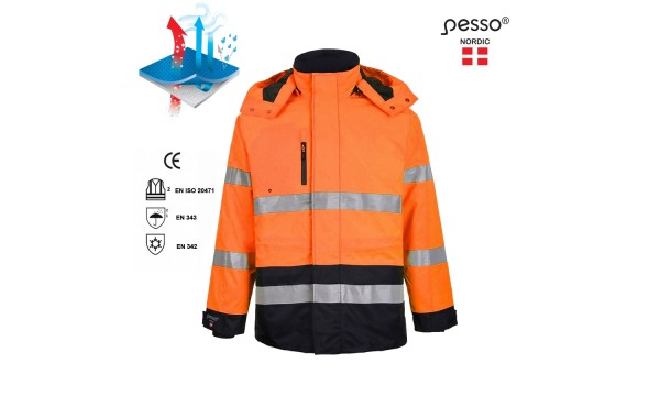 Šilta striukė Pesso Montreal,oranžinė Šilta striukė Pesso Montreal,oranžinė