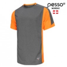 Marškinėliai Pesso BREEZE  pilki/oranžiniai