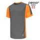 Marškinėliai Pesso BREEZE pilki/oranžiniai Marškinėliai Pesso BREEZE pilki/oranžiniai