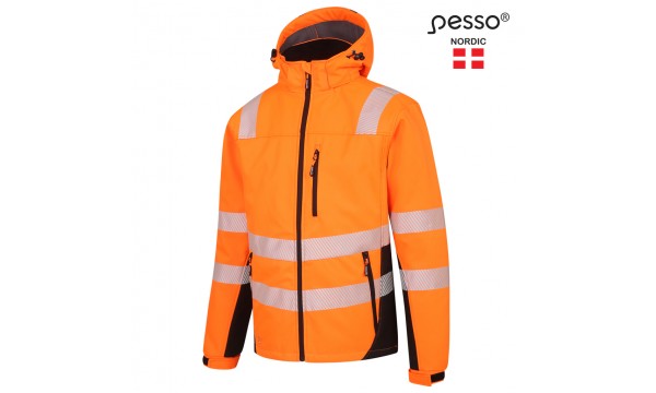 Šilta softshell Pesso striukė CALGARY ORANGE