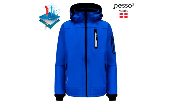 Softshell striukė Pesso Acropolis, melsva Softshell striukė Pesso Acropolis, melsva