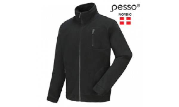 Megztinis Fleece Pesso, juodas Megztinis Fleece Pesso, juodas