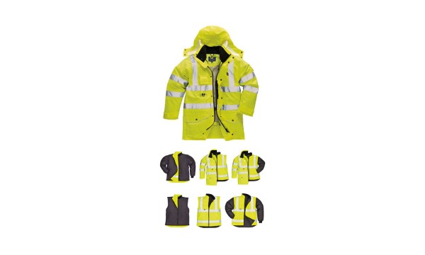 Striukė S427 Hi-Vis su atšvaitais,geltona Striukė S427 Hi-Vis su atšvaitais,geltona