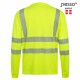 Marškinėliai ilgomis rankovėmis PESSO Hi-vis, geltoni