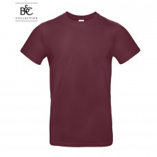 Marškinėliai bordo spalvos 190 gr