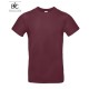 Marškinėliai bordo spalvos 190 gr
