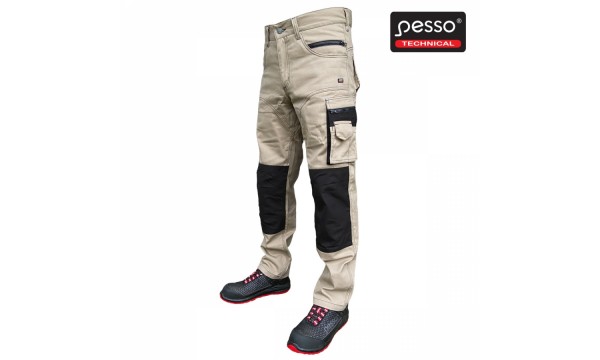Darbo kelnės Pesso Twill, smėlio spalvos