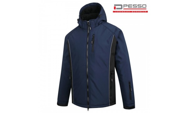Šilta neperšlampanti Softshell  striukė Pesso Otava, mėlyna