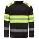Marškinėliai ilgomis rankovėmis PESSO Hi-vis, juodi Marškinėliai ilgomis rankovėmis PESSO Hi-vis, juodi