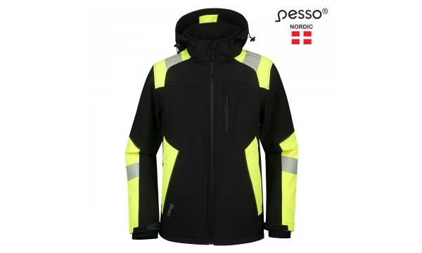 Softshell striukė Pesso ASTRA(juoda/geltona) Softshell striukė Pesso ASTRA(juoda/geltona)