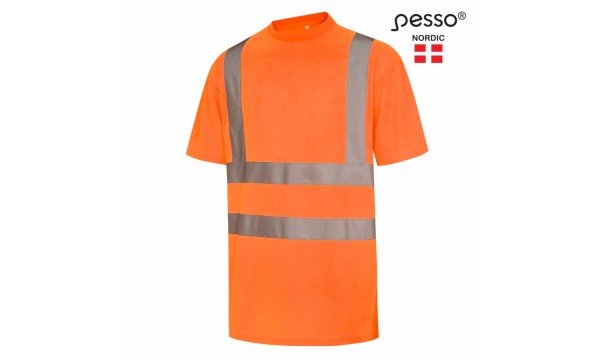 Marškinėliai PESSO Hi-vis,oranžiniai