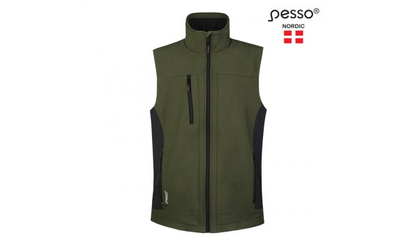 Softshell Pesso liemenė SOFT (olive green)