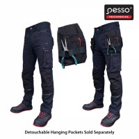 Darbo kelnės Pesso Twill Stretch 215, mėlynos 