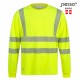Marškinėliai ilgomis rankovėmis PESSO Hi-vis, geltoni