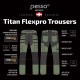 Kelnės Pesso Titan 125 (Spandex/Cordura), žalios Kelnės Pesso Titan 125 (Spandex/Cordura), žalios