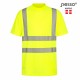 Marškinėliai PESSO Hi-vis, geltoni Marškinėliai PESSO Hi-vis, geltoni