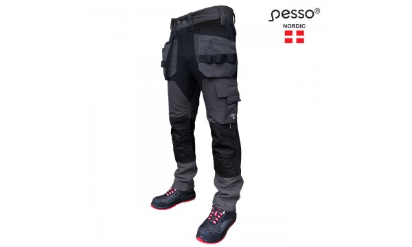 Kelnės Pesso Titan FIX (Spandex/Cordura), pilkos 