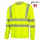 Marškinėliai ilgomis rankovėmis PESSO Hi-vis, geltoni