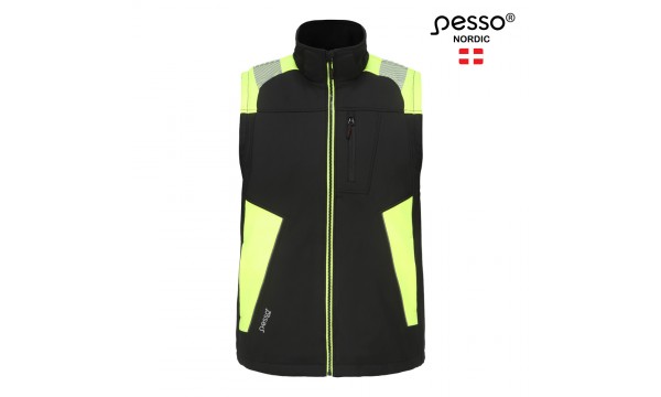 Softshell Pesso liemenė VESTA (juoda/geltona)