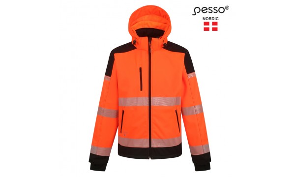 Softshell striukė Pesso PALERMO HI-VIS, ryškaus matomumo oranžinė Softshell striukė Pesso PALERMO HI-VIS, ryškaus matomumo oranžinė
