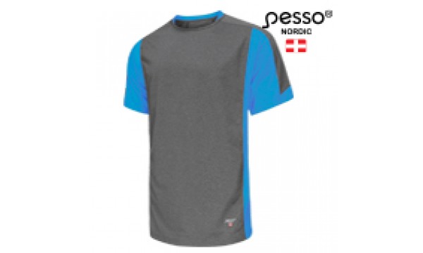 Marškinėliai Pesso BREEZE pilki/mėlyni