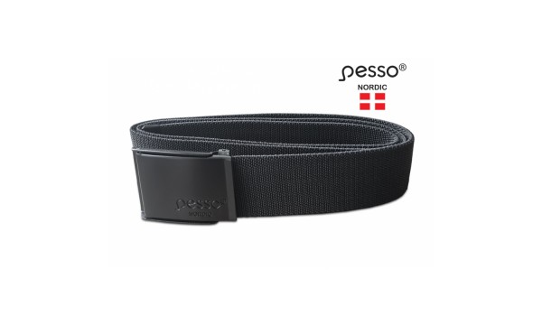 Juodas tekstilinis diržas PESSO (120 cm)